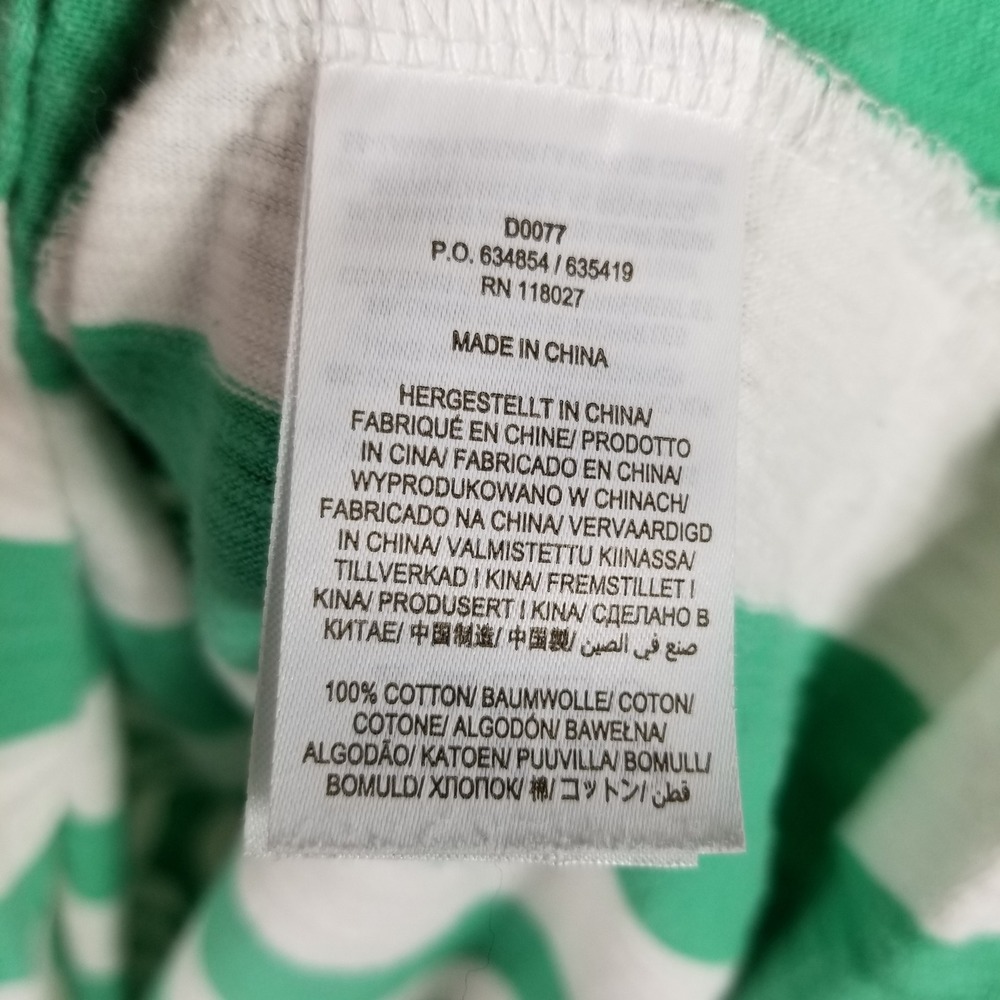 Boden Maxi Dress Women 12L Green White Striped Cotton Slub Sleeveless D0077 - Picture 6 of 9